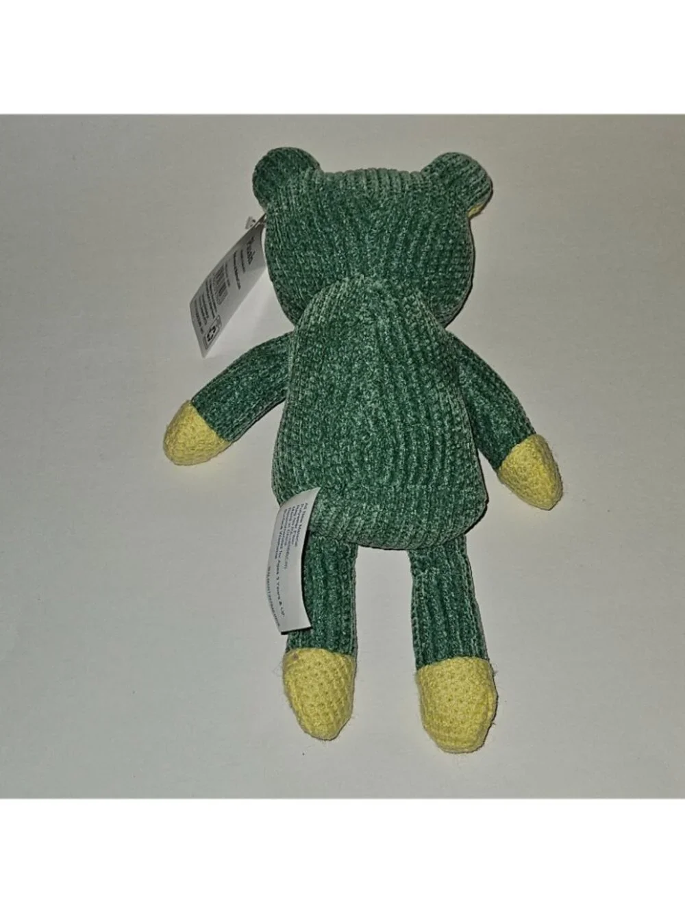 Frog Knit Plush Green Yellow 10
